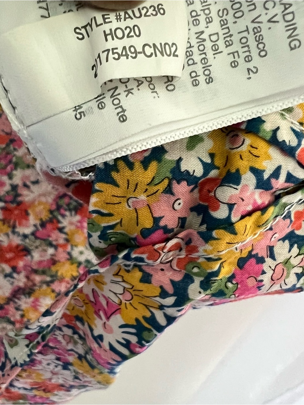 J. Crew band collar Ruffle front shirt Liberty Libby Floral womens M cottagecore - Picture 8 of 13